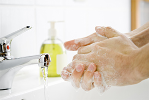 Lavarsi bene le mani in caso di gastroenterite